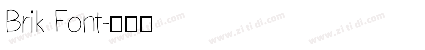 Brik Font字体转换